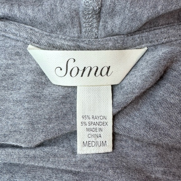 Soma Jersey Knit Open Cardigan EUC - Picture 3 of 4